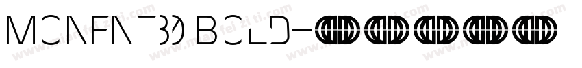 MonFnt30 Bold字体转换